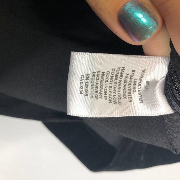 Lord Taylor Design Lab Corduroy Mini Skirt Black M - Picture 7 of 8